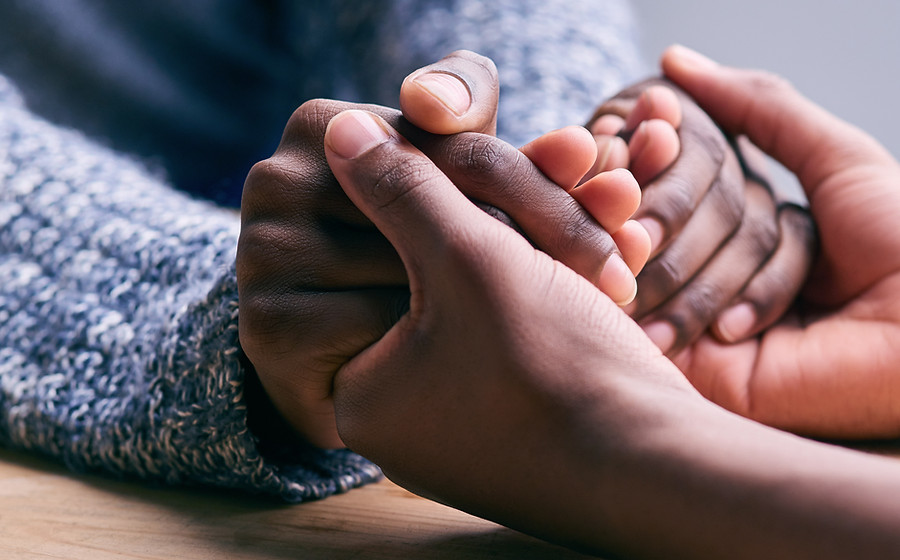 People holding hands